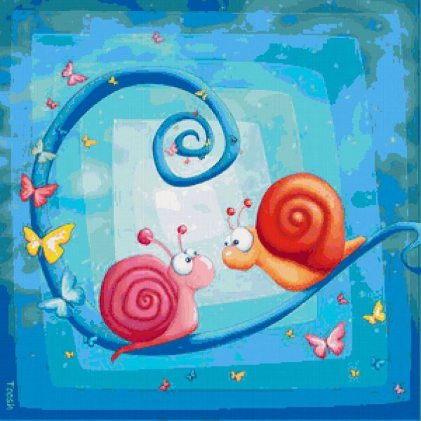 Веселые иллюстрации улитки