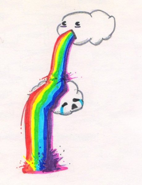 Рисунки радужные лёгкие