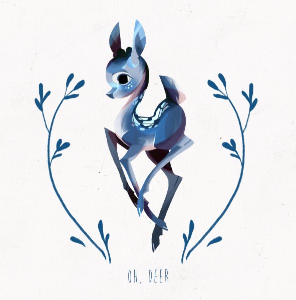 Олень арты для срисовки