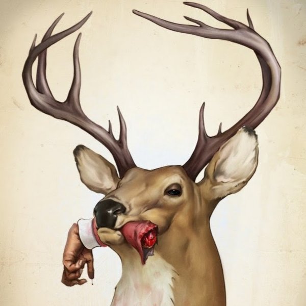 Олень в разных стилях