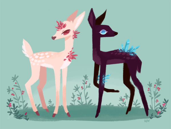 Олененок арт