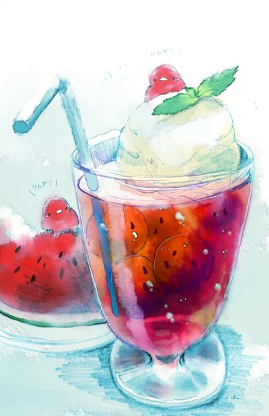 Коктейль акварель