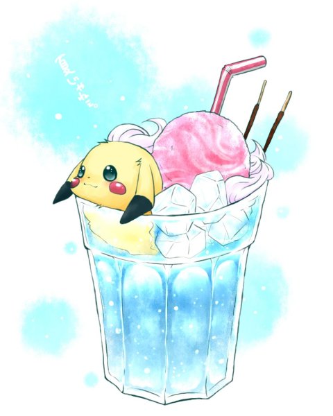 Пикачу с мороженым