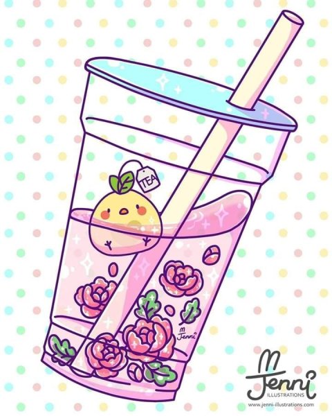 Раскраски коктейли милые