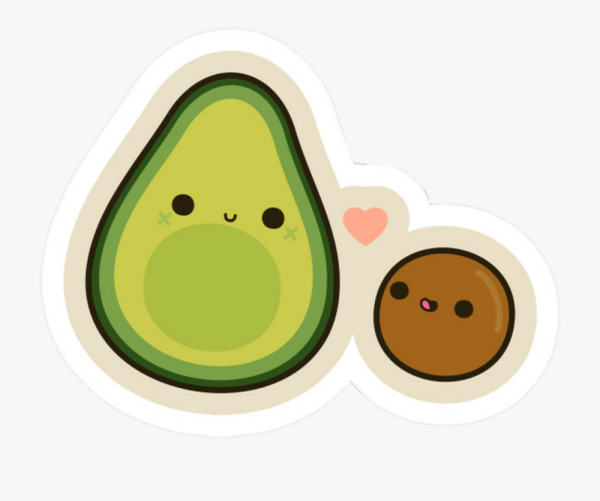 Наклейки "авокадо"