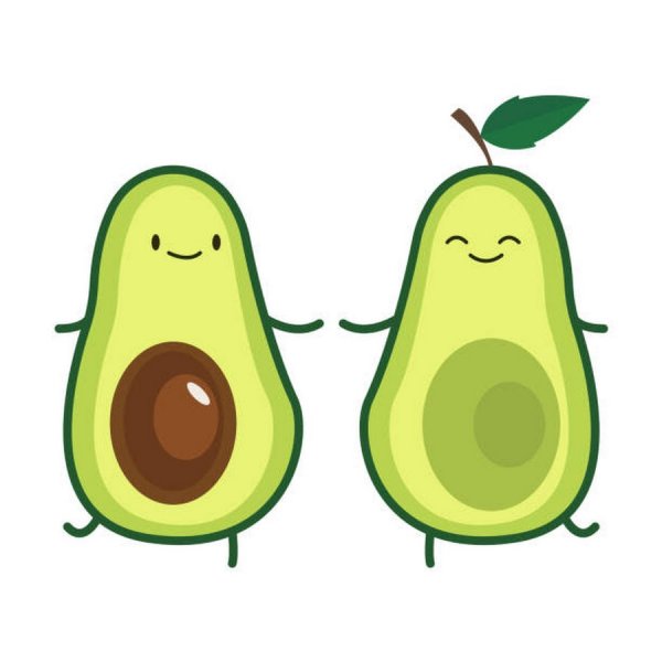 Милые рисуночки авокадо