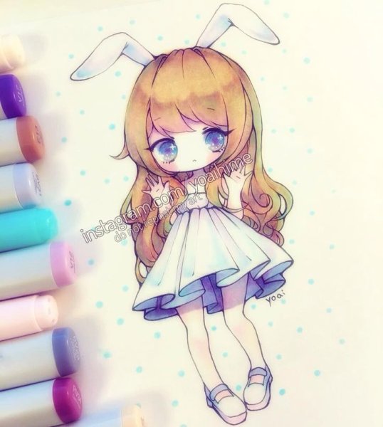 Милые кавайные девочки