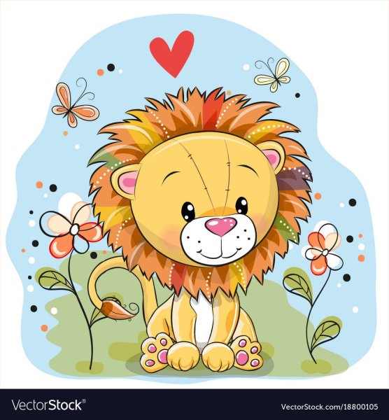 Милый Львенок иллюстрация