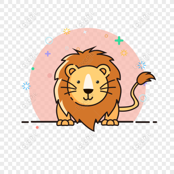 Знак зодиака Лев мультяшный