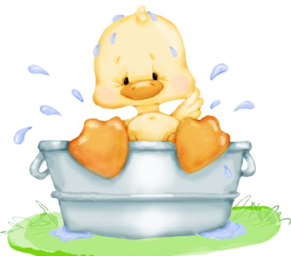 Милые детские иллюстрации утенок