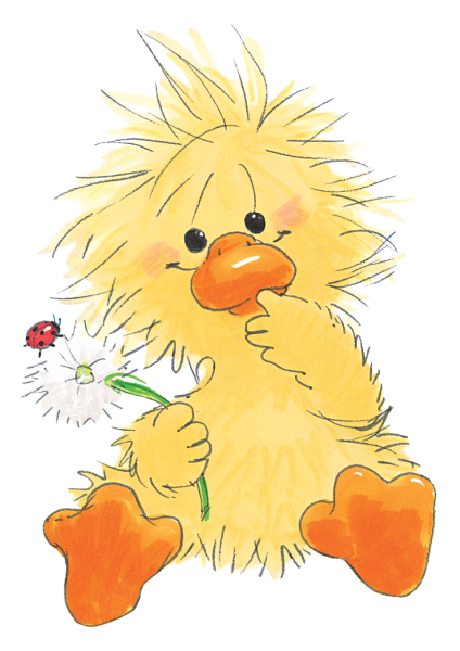 Милые детские иллюстрации утенок