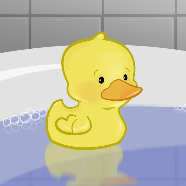 Уточка мультяшная