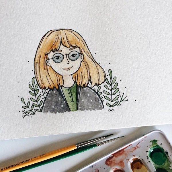 Арты в скетчбуке простые