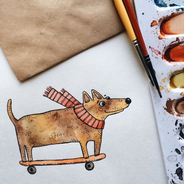 Милые рисунки для скетчбука