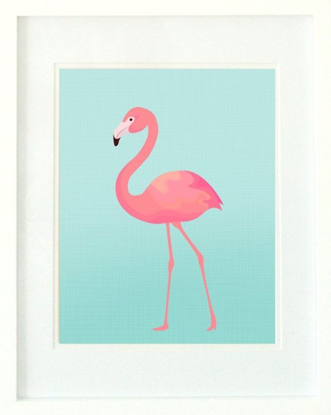 Фламинго мультяшный милый