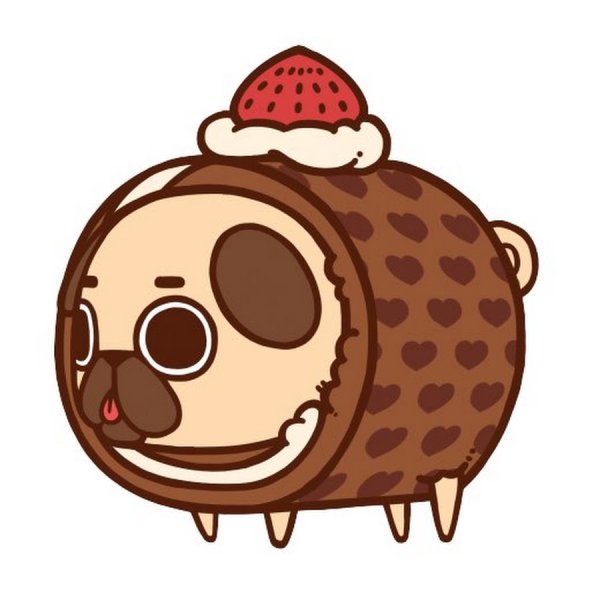Puglie Мопс с едой