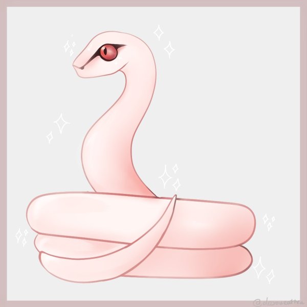 Змея милая нарисованная