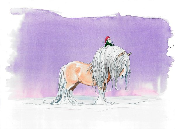 Лошадь милые иллюстрации