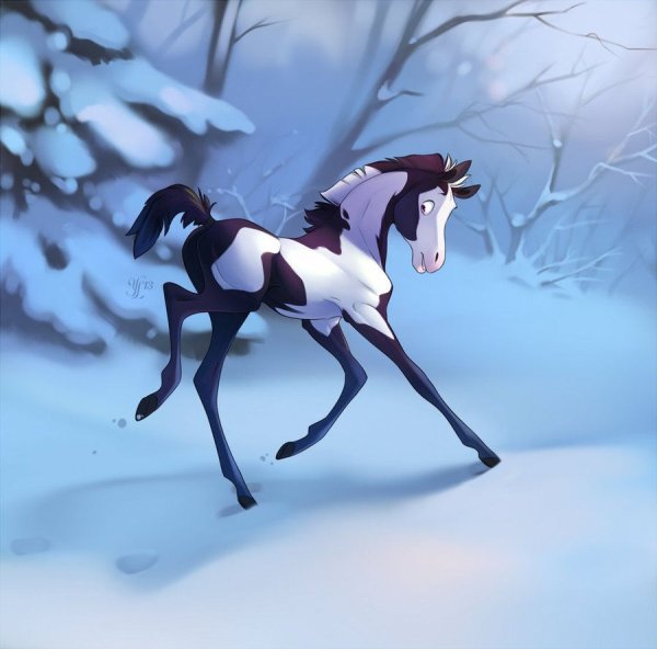 Аниме лошади спирит