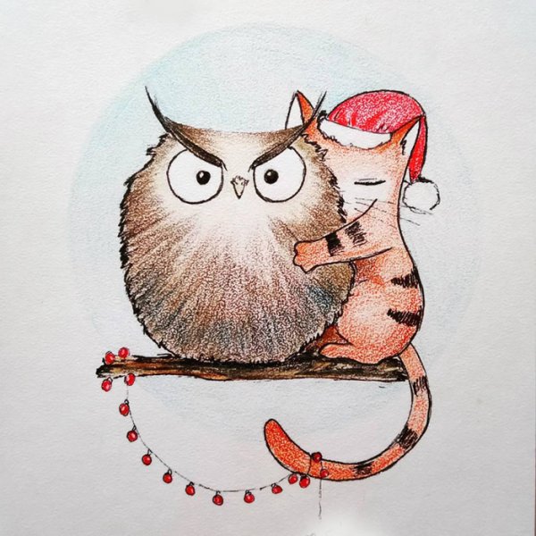 Смешные милые иллюстрации