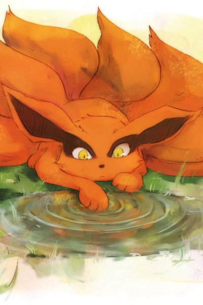 Маленький Наруто и курама