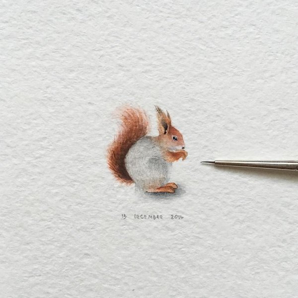 Миниатюры рисунки акварелью