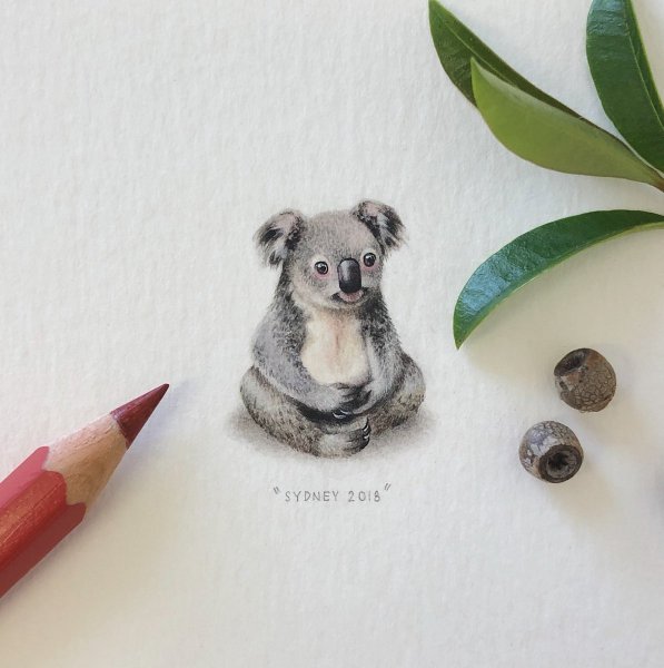 Миниатюрные рисунки карандашом животные