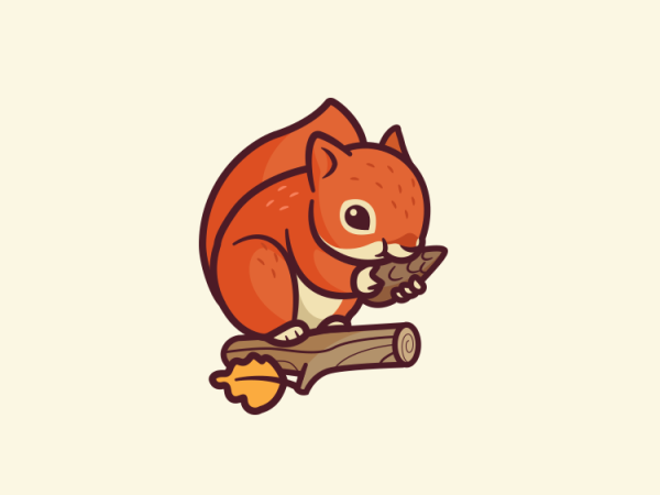 Милые белочки для срисовки