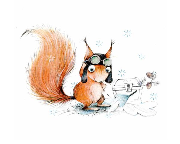 Белка иллюстрация