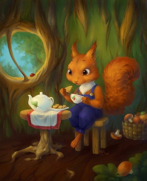 Сказочный лес белка