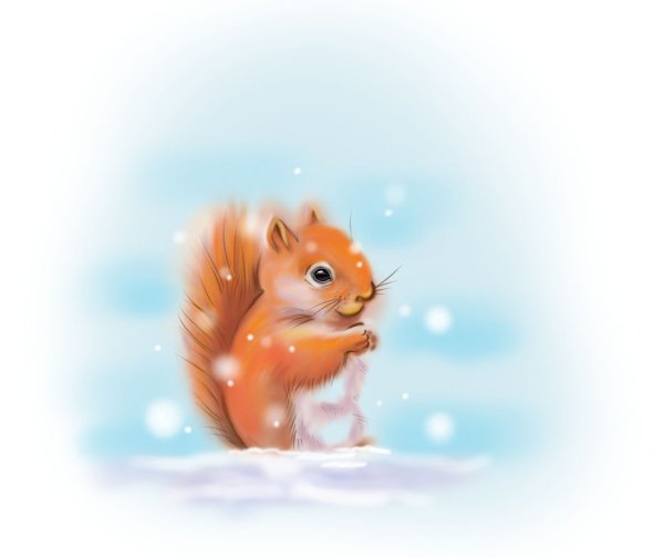 Белочки мультяшные милые