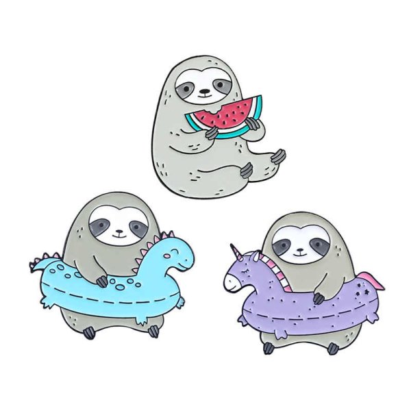 Милые мультяшные ленивцы