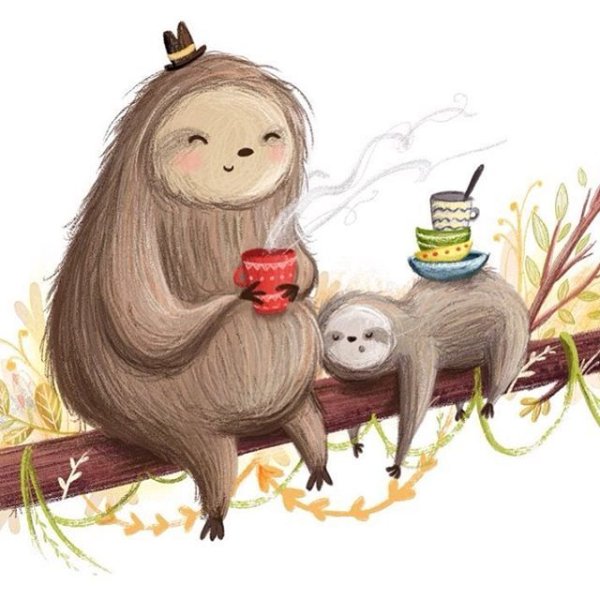 Смешные милые иллюстрации