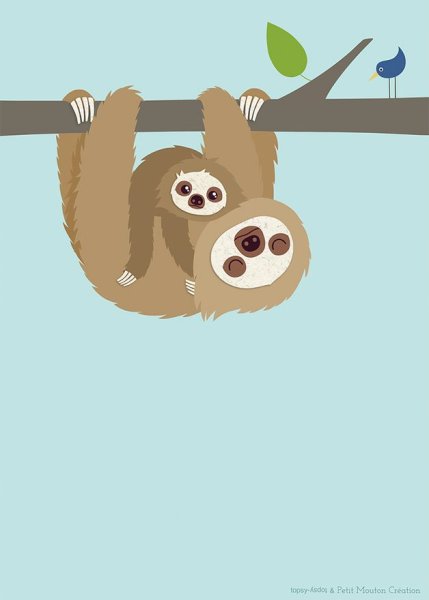 Ленивец стилизованный