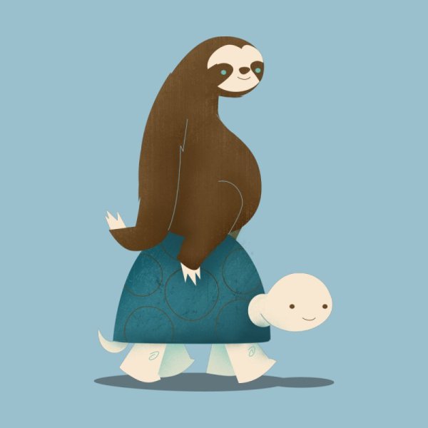 Ленивец мультяшный