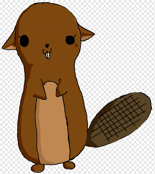 Хвост бобра мультяшный