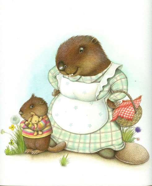 Бобры иллюстрация