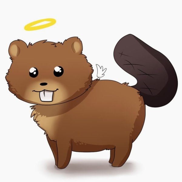 Бобр арт милый