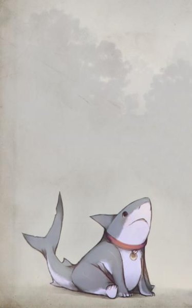 Милая акула арт