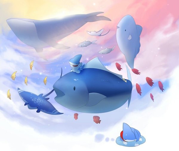 Акуля миленький рисунок