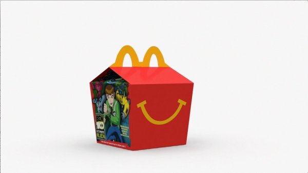 Коробка Хэппи мил рисунок