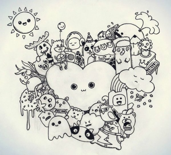 Кавайные Стикеры