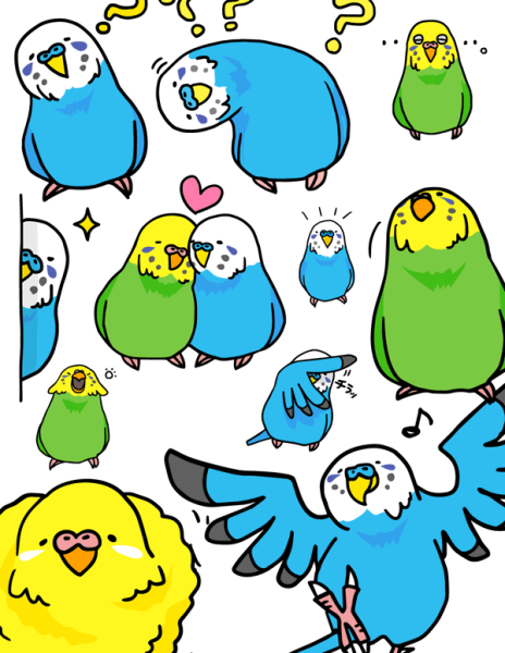 Стикеры попугай