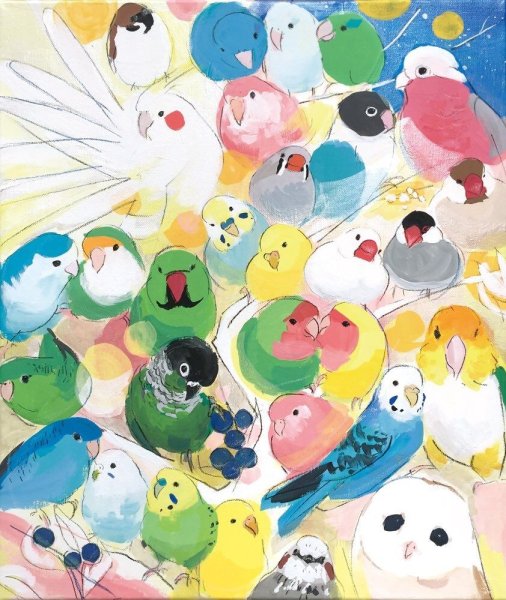 Птицы в мультяшном стиле