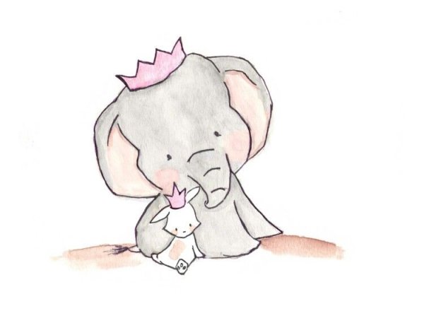 Слоник и зайчик