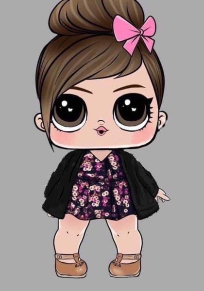 Милые куколки для срисовки