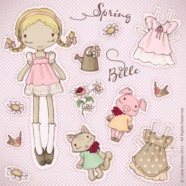 Мультяшные куколки с большими глазами