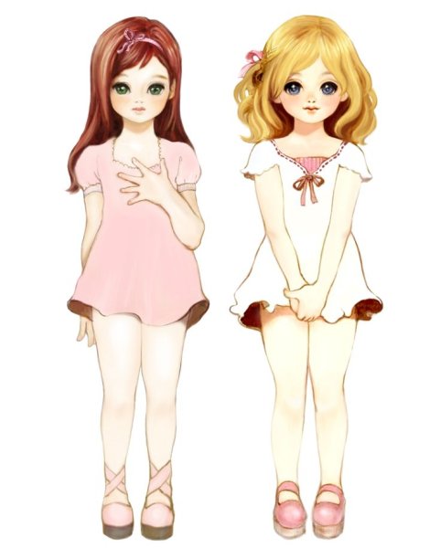 Маленькие рисуночки куклы