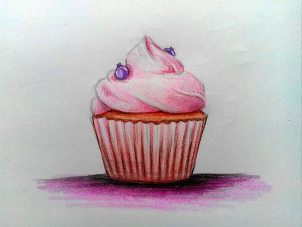 Кекс рисунок