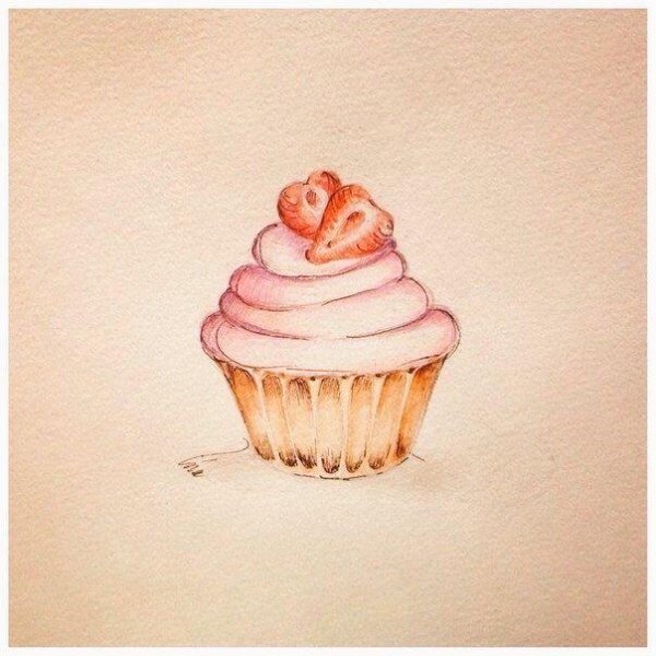 Пироженки кексики для скетчбука